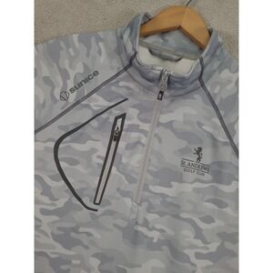Sunice St Andrews Golf Club GCamo‎ 1/4 Zip Pullover Men's Large Lightweightay